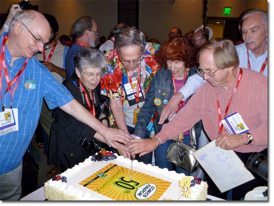 The Founders cut the cake!